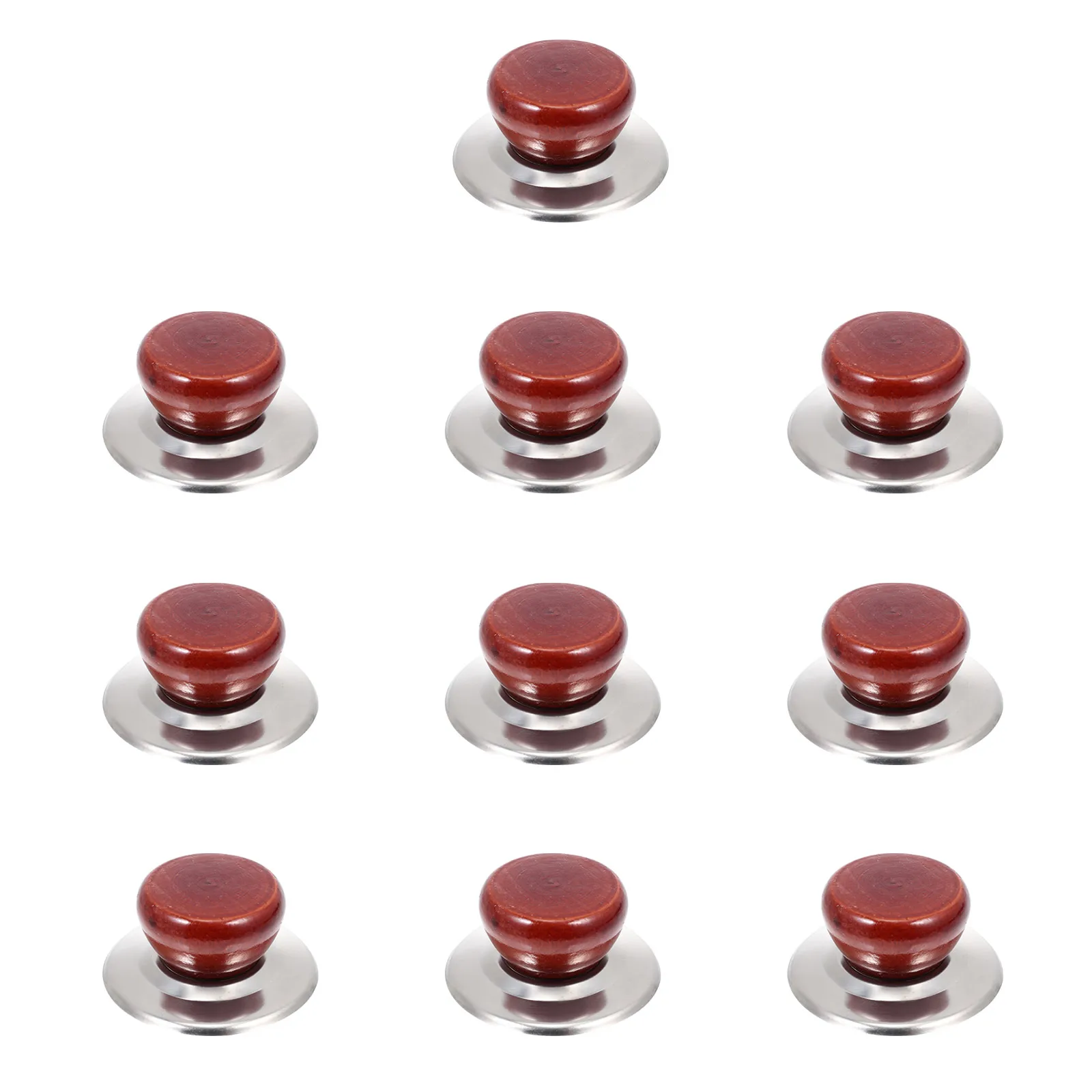 

10 Sets Lid Knob Smooth Edges Safe H Pot Lid Knob Stainless Steel Cookware Parts Kitchen Bar Accessories