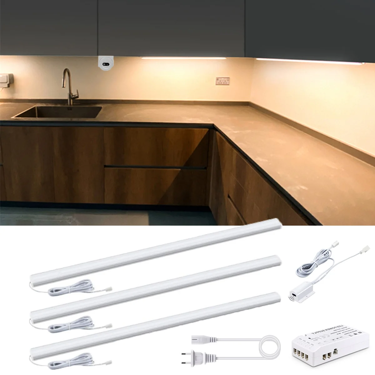 

1-6PCS LED Bar Lights High-Quality Aluminum Shell Parallel Connection Integrated Lighting for Wine Storage Jewelry DisplayCloset