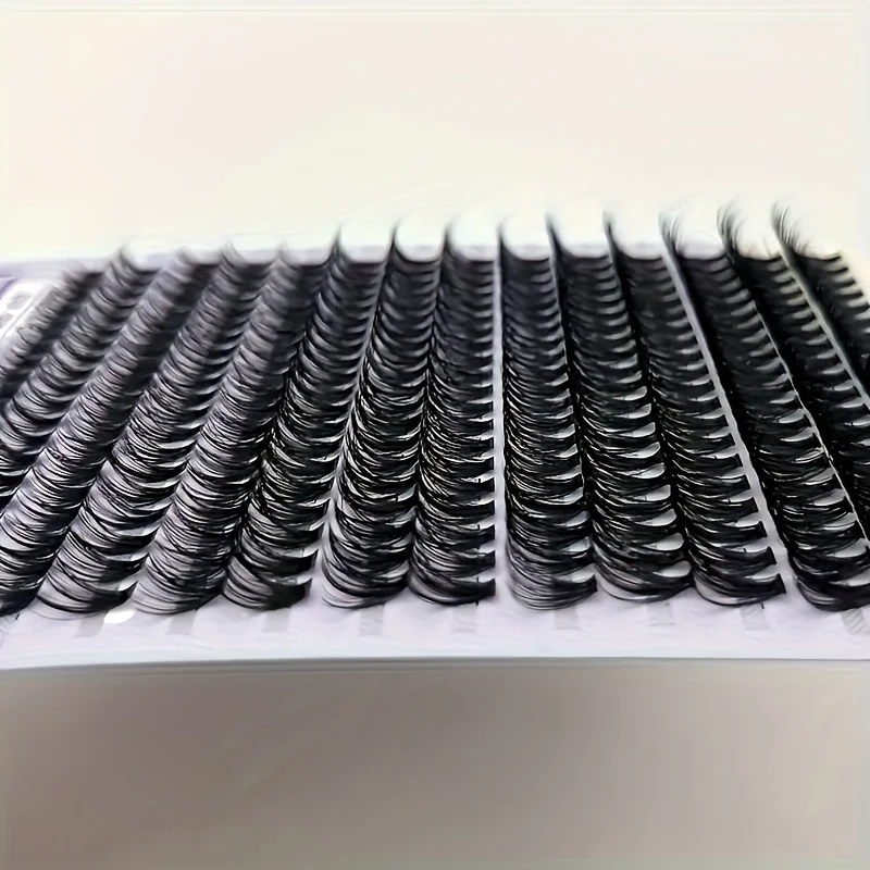 30/40D 12-16 مللي متر مزيج D مجعد العين السوداء العين الشخصية السوداء الموسعة العين السوداء لينة الرموش الصناعية الطبيعية #5