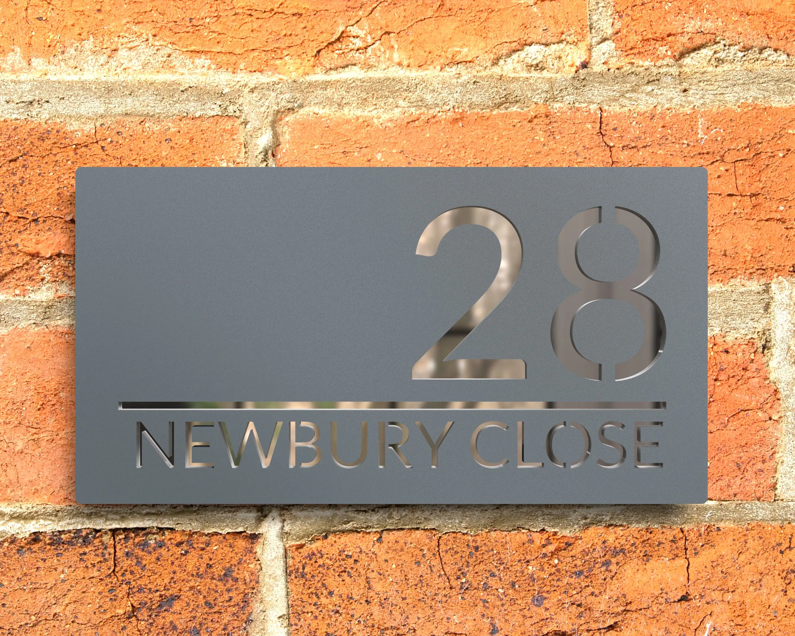 

Custom Modern Anthracite Black House Numbers Custom Matt Acrylic House Numbers Bespoke Address Sign Plaque