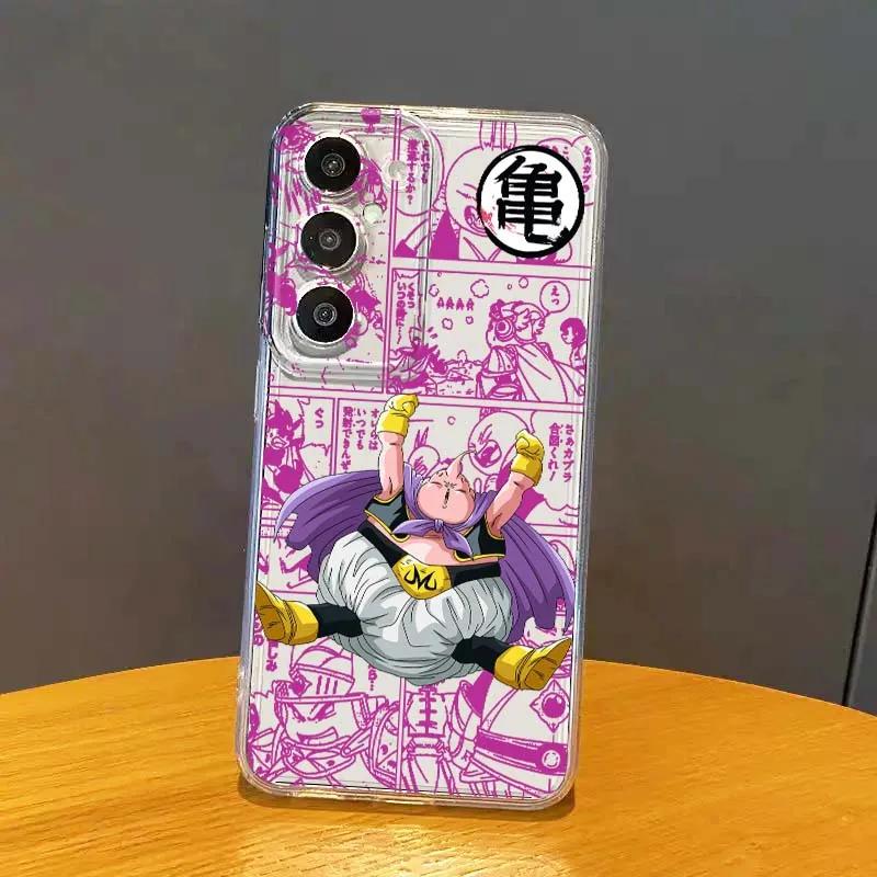 

Dragon Ball Buu design For Samsung Galaxy S25 S24 S23 S22 S21 S20 S10 Lite Plus FE Edge TPU 5G Transparent Phone Case