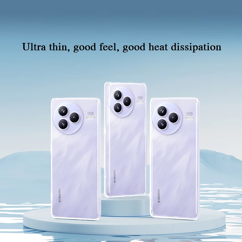 

Ultra Thin Transparent Silicone Phone Case for Xiaomi Civi 5 Civi5 Pro Civi5Pro 5G 360 Full Protective Soft Clear TPU Back Cover