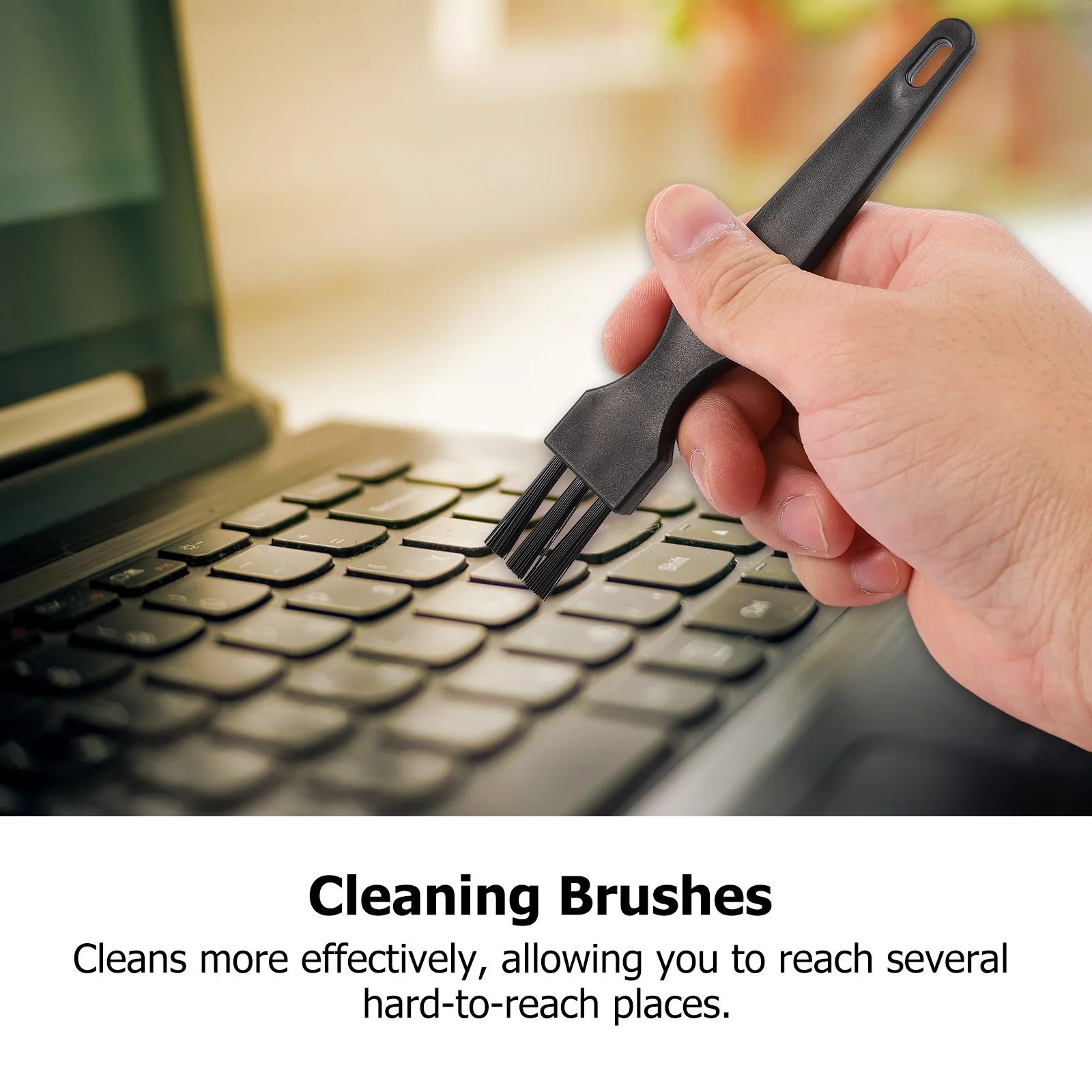 

7Pcs Anti-Static Cleaning Brush Kit for Keyboard Cooling Fan Car Dashboard Dust Removal Mini Computer Brush Set