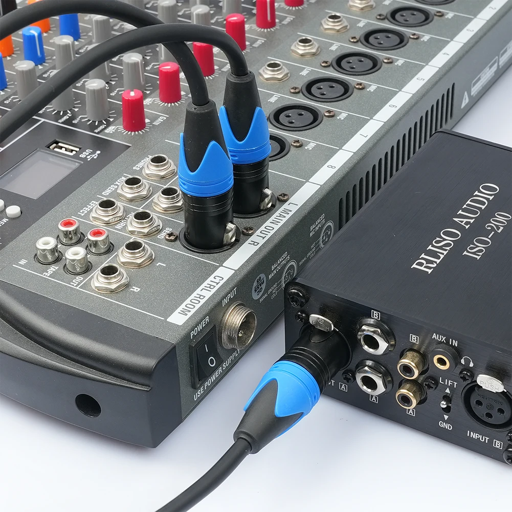 앰프 마이크 믹서용 XLR 스플리터 케이블, 1 XLR 수-2 XLR 암 XLR Y 스플리터 케이블, 50cm