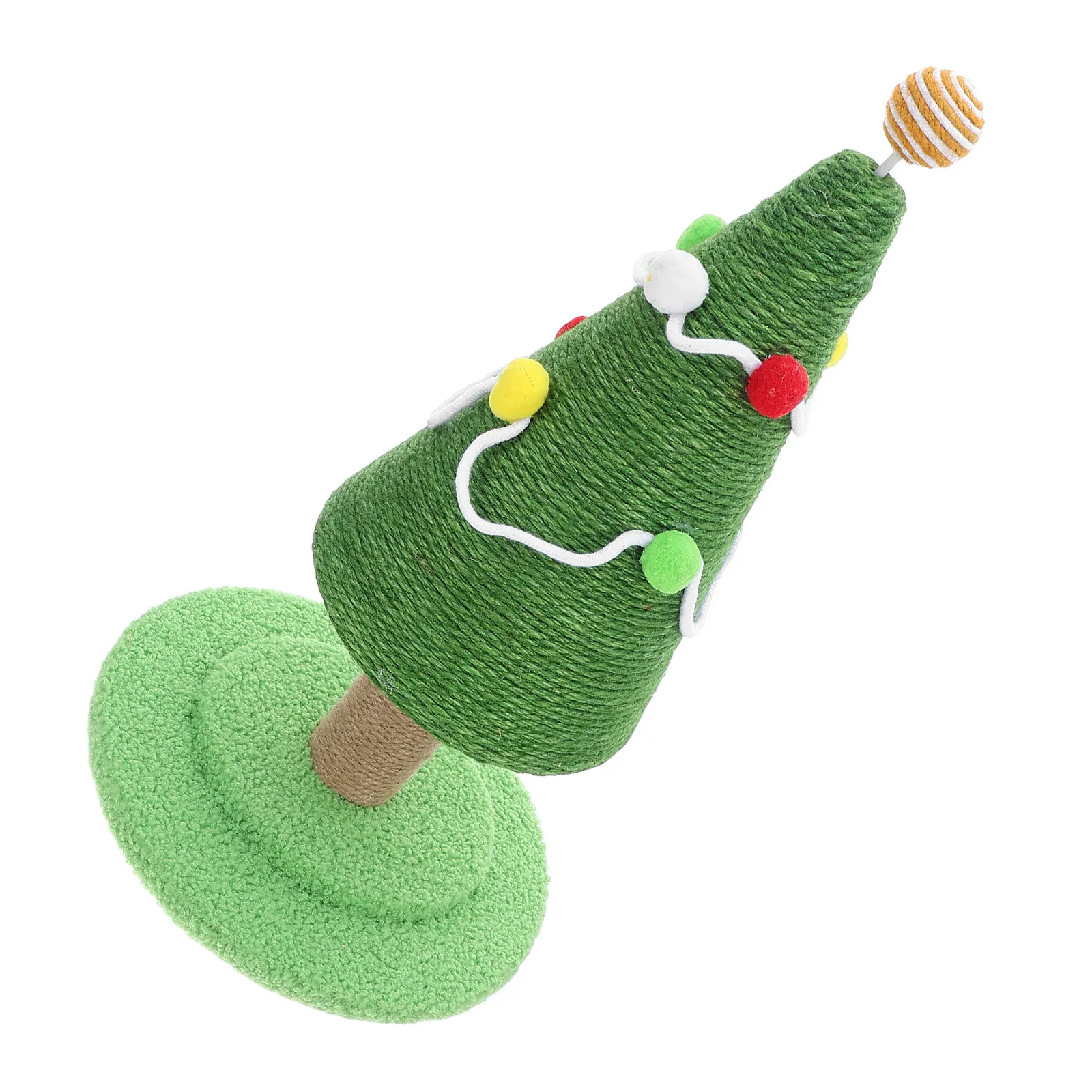 

Christmas Tree Cat Scratching Post Natural Sisal Vertical Kitten Scratcher Xmas Tree Climber Scratch Post Christmas Cat Nail