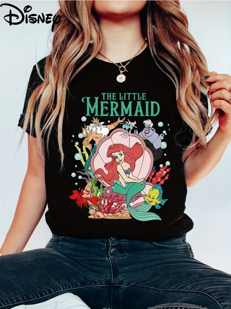 

Little Mermaid Shirt Ariel Comfortable Colorful T-Shirt Little Mermaid Birthday Princess Ariel Women's Shirt Ariel Mermaid Shirt