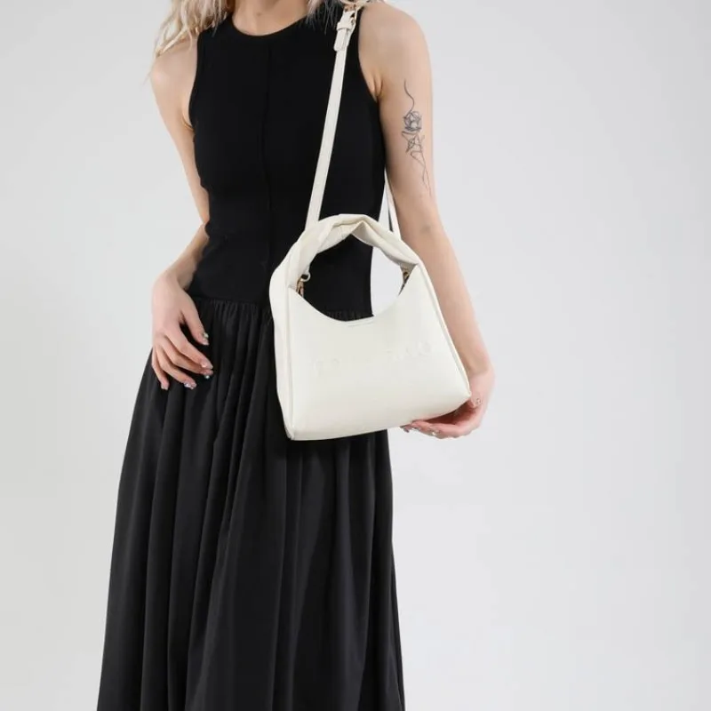 

Новая женская мини-сумка квадратной формы класса люкс — модная минималистичная сумка через плечо с надписью, стильная универсальная сумка с верхней ручкой для повседневного использования