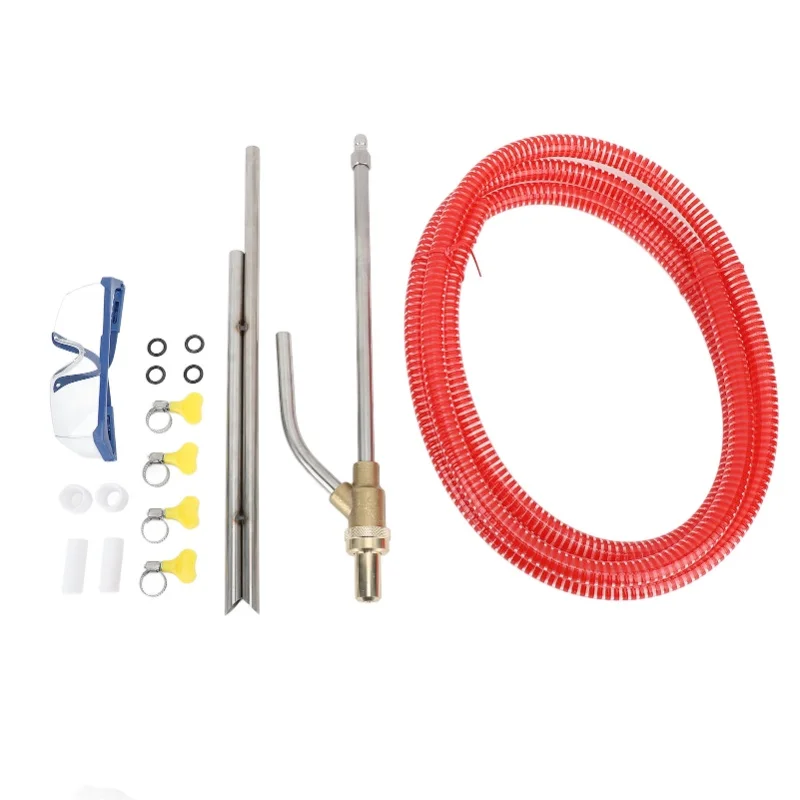 

Pressure Washer Sandblasting Kit Wet Sandblaster Attachment Power Washer Sandblasting Nozzle With 1/4 Inch Quick Disconnect