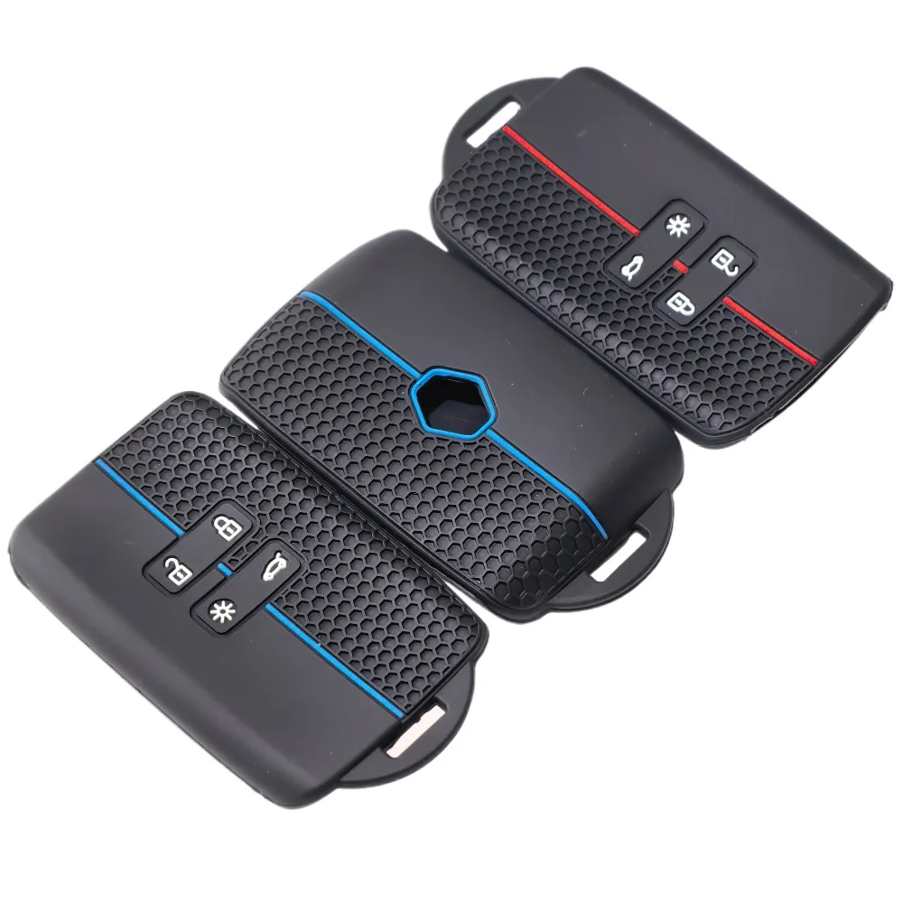سيليكون غطاء مفتاح السيارة لرينو كابتور كوليوس كادجار أركانا ميجان داسيا داستر سانديرو ستيبواي الذكية التحكم عن بعد فوب