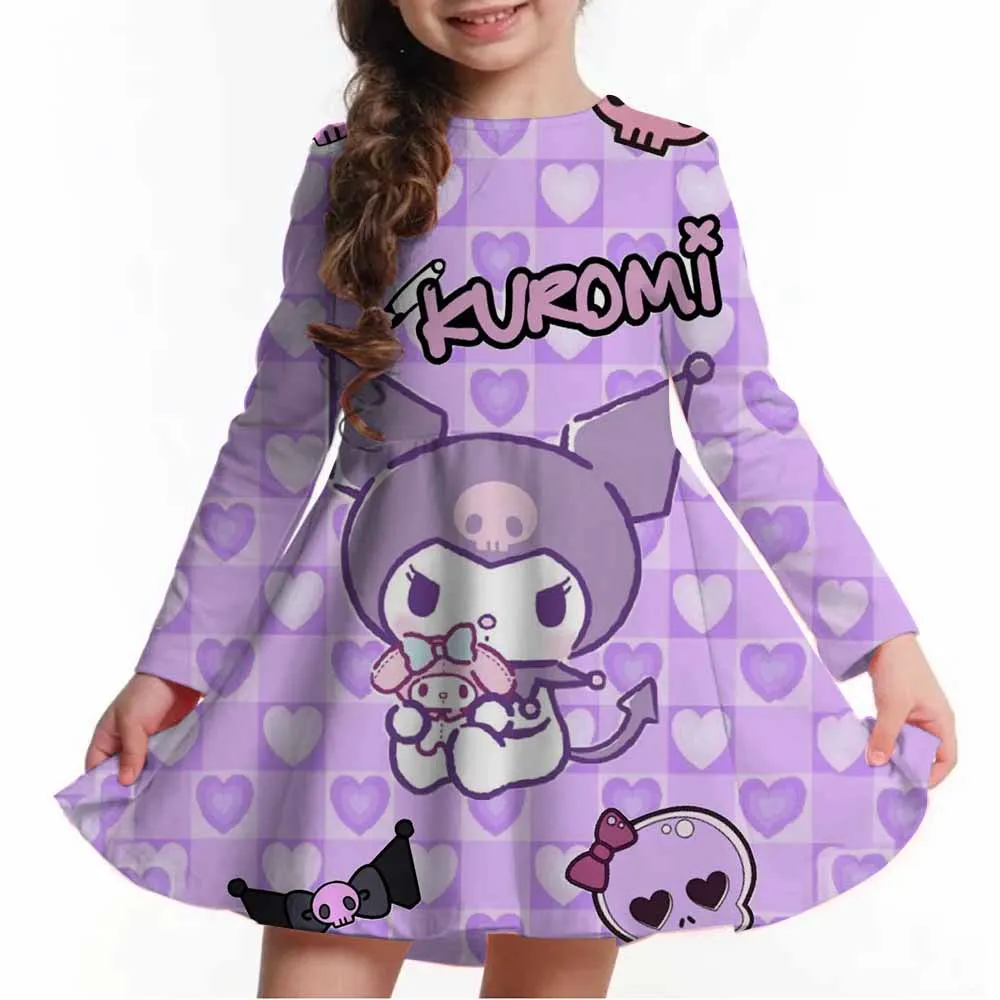 فساتين الأميرة هالو كيتي الأكثر مبيعًا للأطفال والفتيات لحفلات أعياد ميلاد الفتيات من عمر 4 إلى 14 عامًا، مريحة l