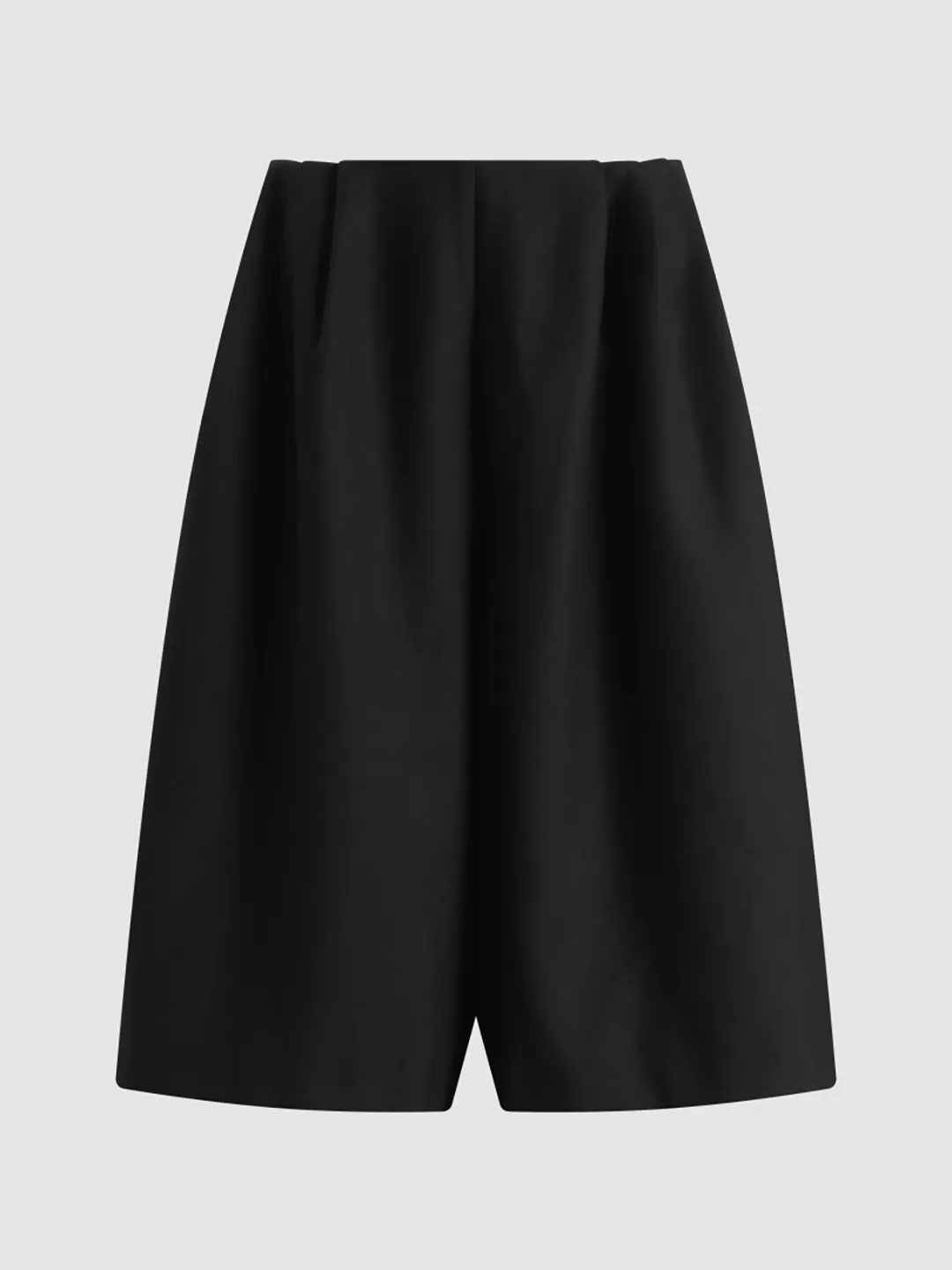 Summer Loose-fitting High-waisted Wool Blend Casual Cropped Wide-leg Pants