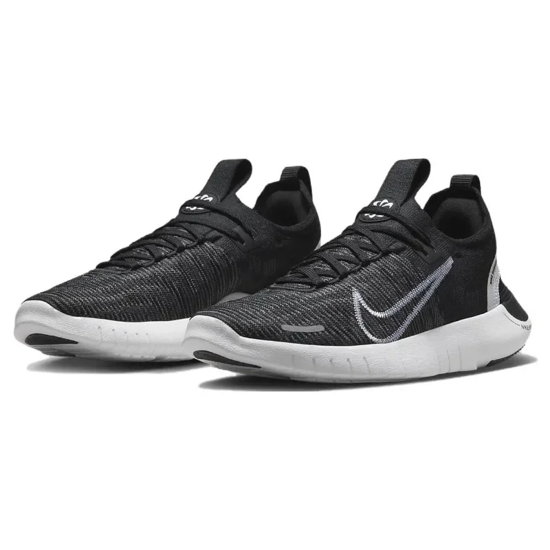 Nike Free RN Black White Women Classic  Durable Breathable Responsive Casual Training Running Shoes DX6482-002