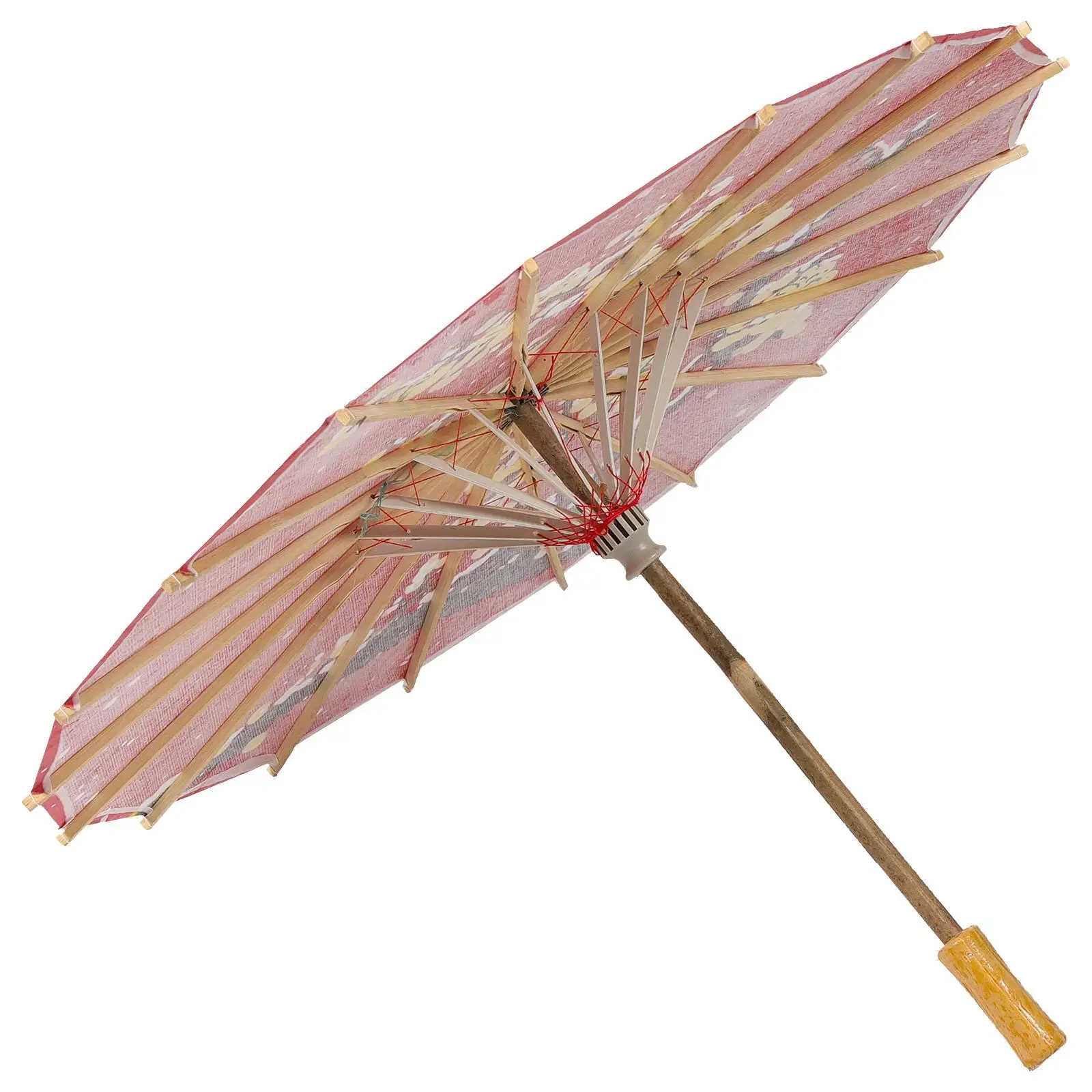

Red Paper Umbrella for Cheongsam Costume Weddings Decorative Handmade Parasol Classical Japanese Oil Umbrella Prop Photo