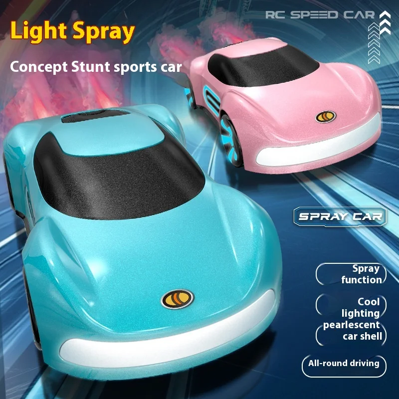 

New Delin Lighting Spray Omnidirectional Drift Stunt Sports Car Electric Remote Control Concept Car Boy Toy Dual Control System