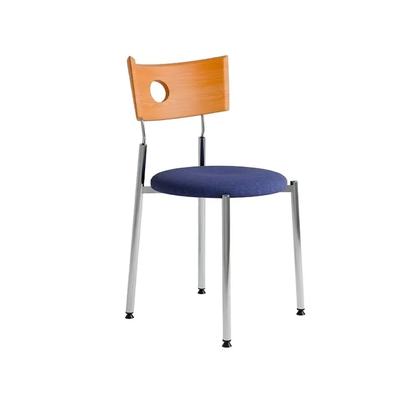 Dining chair household solid wood back chair casual retro stainless steel dining table