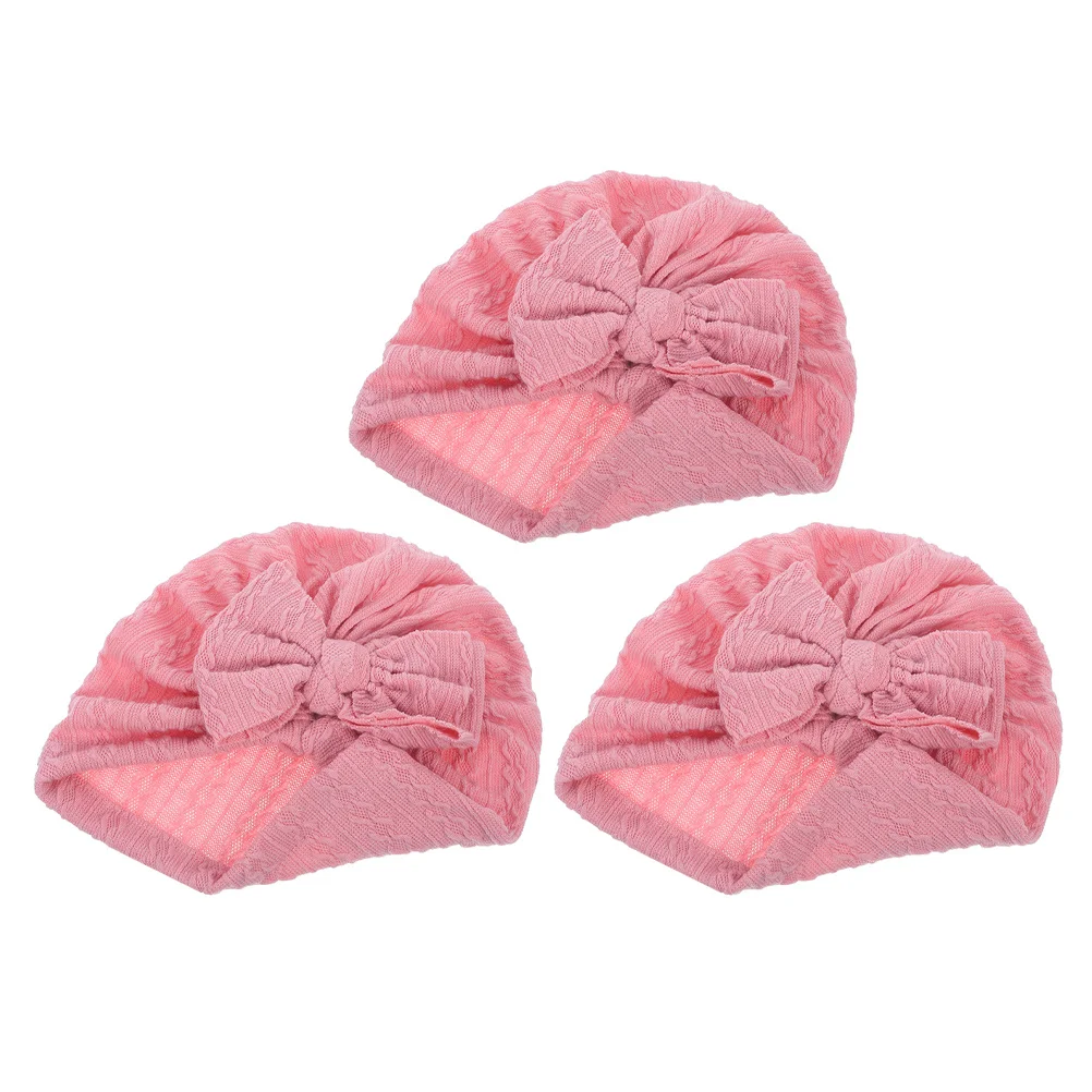 

3Pcs Toddler Girls Hat Soft Bow Beanie Stylish Warm Cap for Newborn Infant Wear Baby Hats Toddler Girls Hat