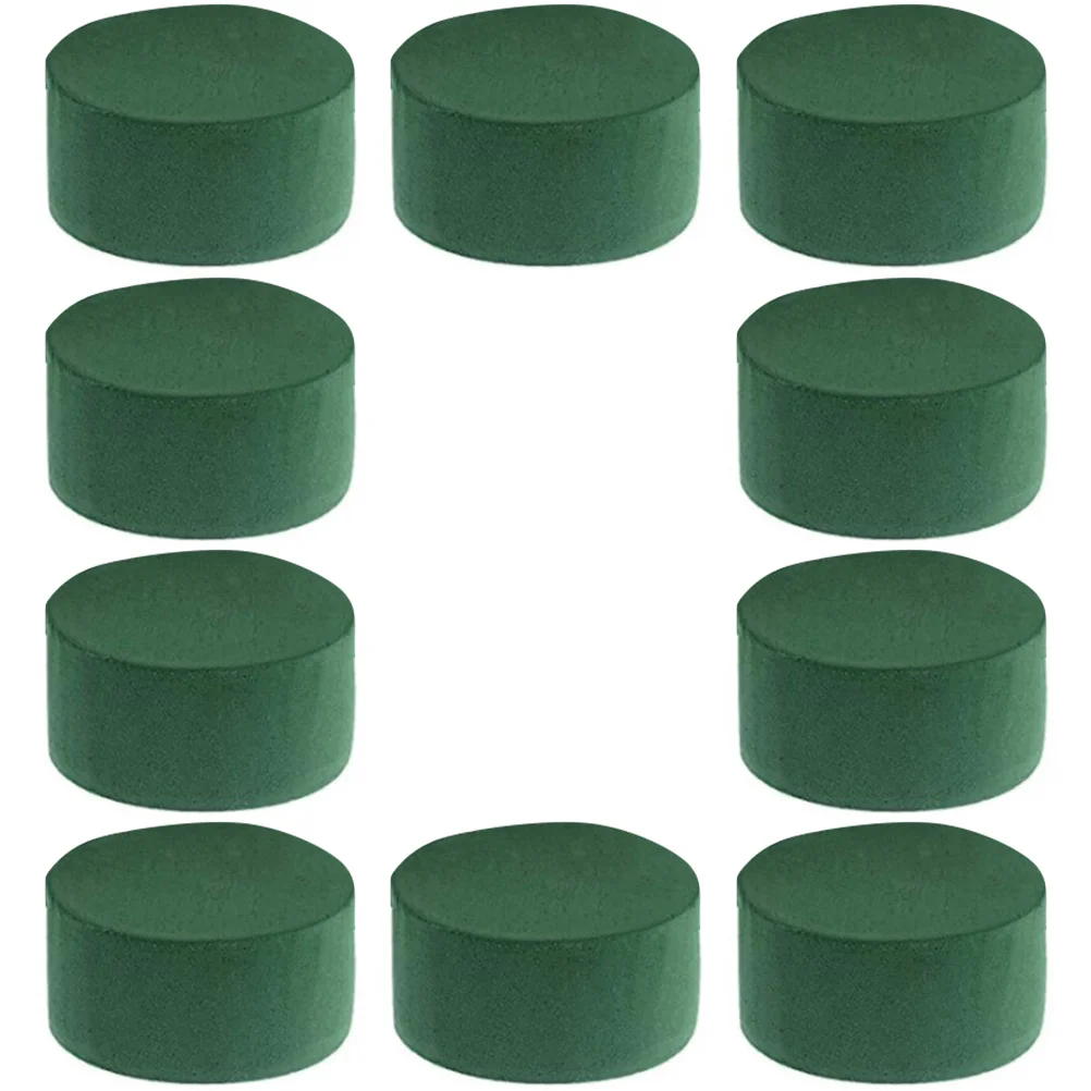 

10pcs Dried Flower Mud Floral Base Blocks for Arrangements Fresh Flowers Wedding Round Holder Supplies Lightweight