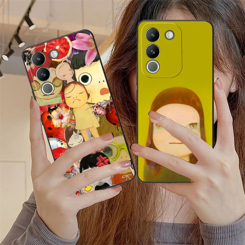 

Чехол для телефона Anime Yoshitomo Nara для VIVO Y77 76 75 74 73 72 58 56 55 51 50 38 36 Y19 Y18 Y03 Y01 5G с цветным принтом