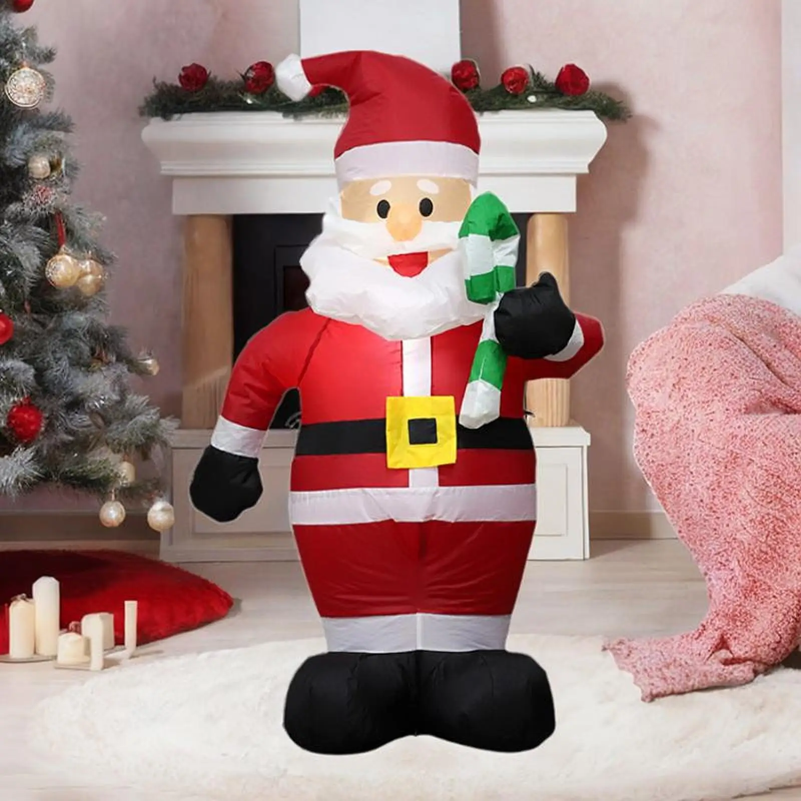 Christmas Inflatable Santa Claus Christmas Ornament Funny 4 ft Xmas Decoration for Garden Outdoor Indoor Backyard Holiday Patio