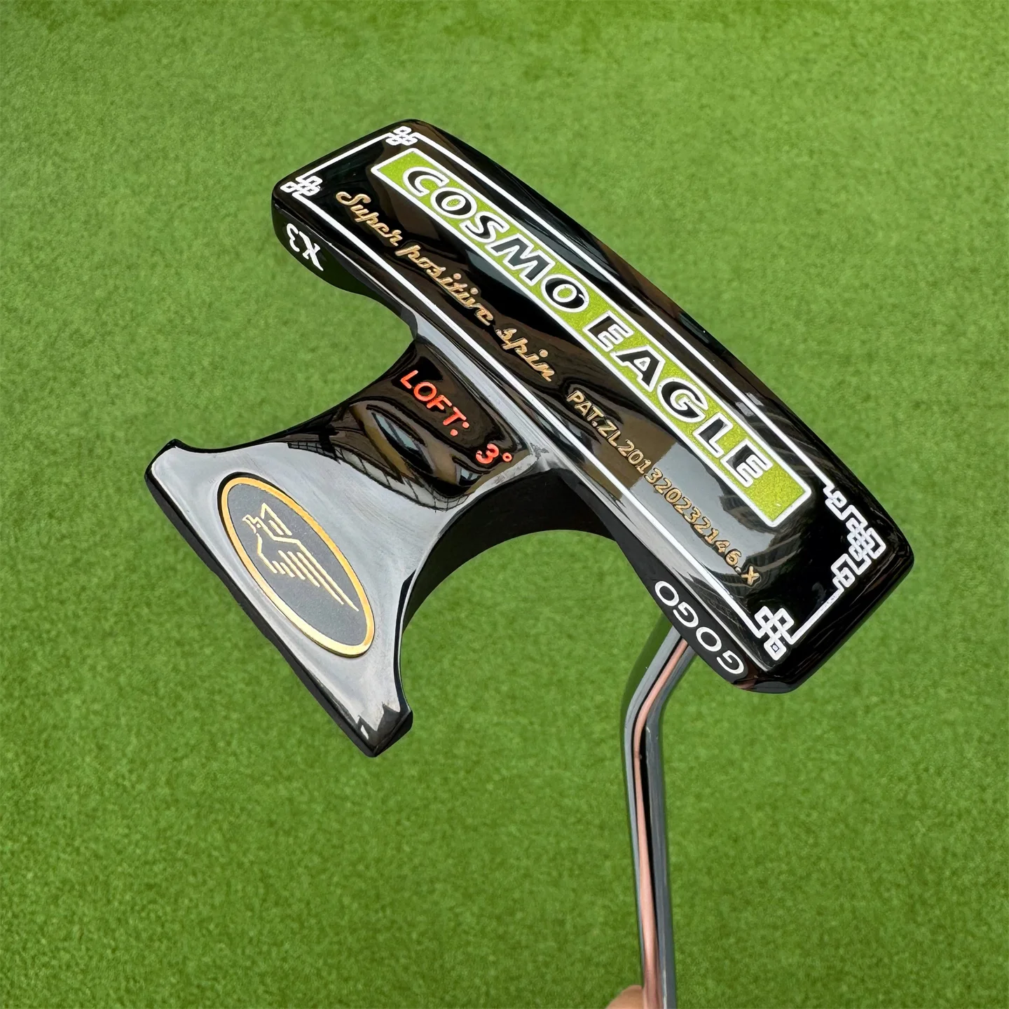 cosmo.eagle men's golf club, stable low center of gravity and high forgiveness golf putter with aiming line