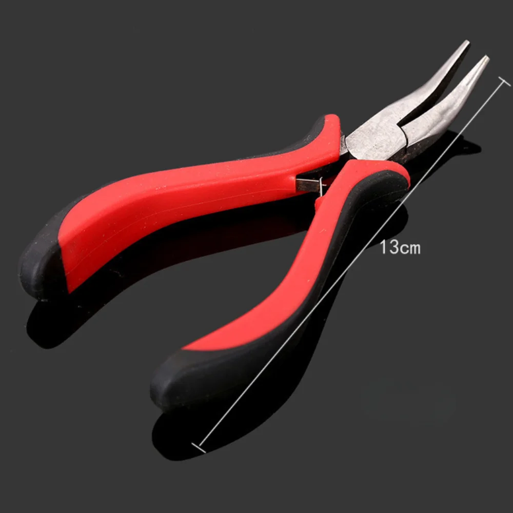 Bend Tip Plier DIY Hair Extension Tool Clip Plier for Micro Rings/Links/Beads & Feather Fair Extensions