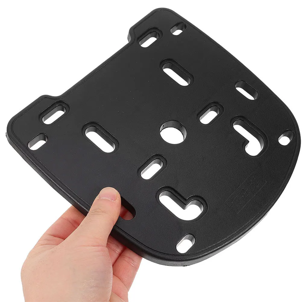 

Motorcycle Rear Trunk Base Plate Heavy Duty Metal Mount Electric Scooter Anti-Shake Luggage Carrier Universal Fit Rack Bracket