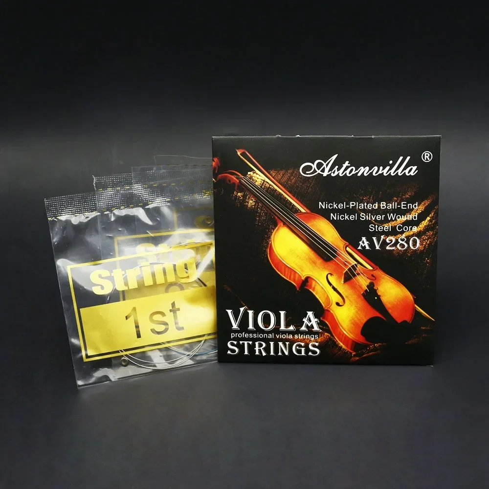 Viola Saiten Nickeil Silber Wundsaite AV280 Hochwertige Stahlkernsaiten Instrumententeile Viola Universalzubehör