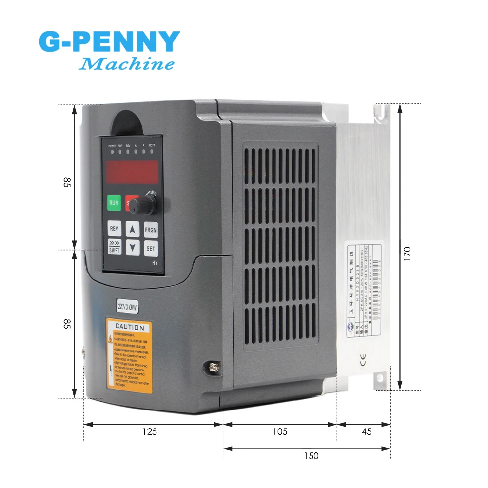 220v 3.0kw VFD Variable Frequency Drive Inverter / VFD 1HP or 3HP Input 3HP Output CNC Driver CNC Spindle motor Speed control