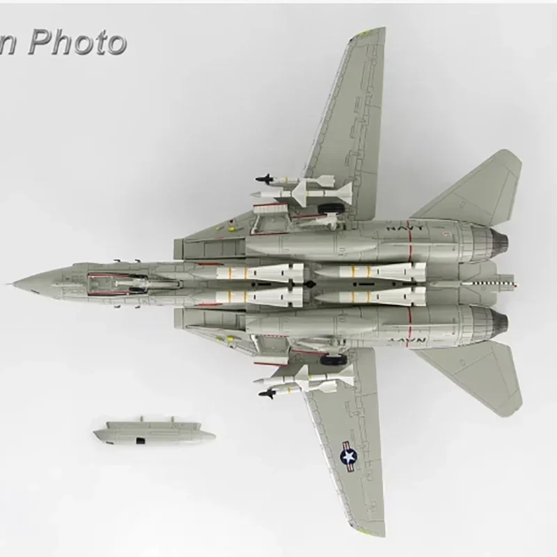 Diecast 1:72 Scale F-14 Tomcat fighter VF-114 Squadron Alloy Finished Simulation Model Toy Static Decoration Souvenir Gifts