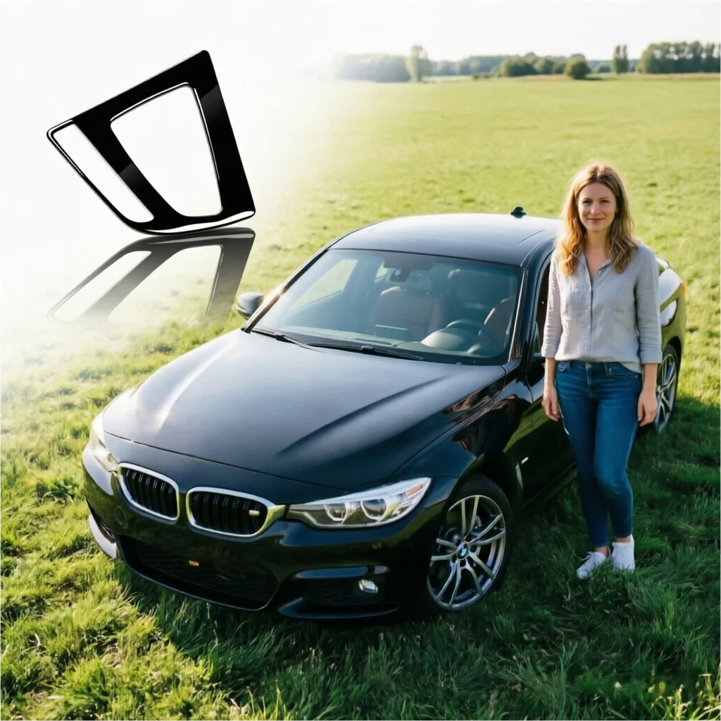 For BMW F30 F34 3 Series 2013-2017 Piano Black Gear Shift Panel Cover Center Console Trim Interior Sticker LHD Accessories