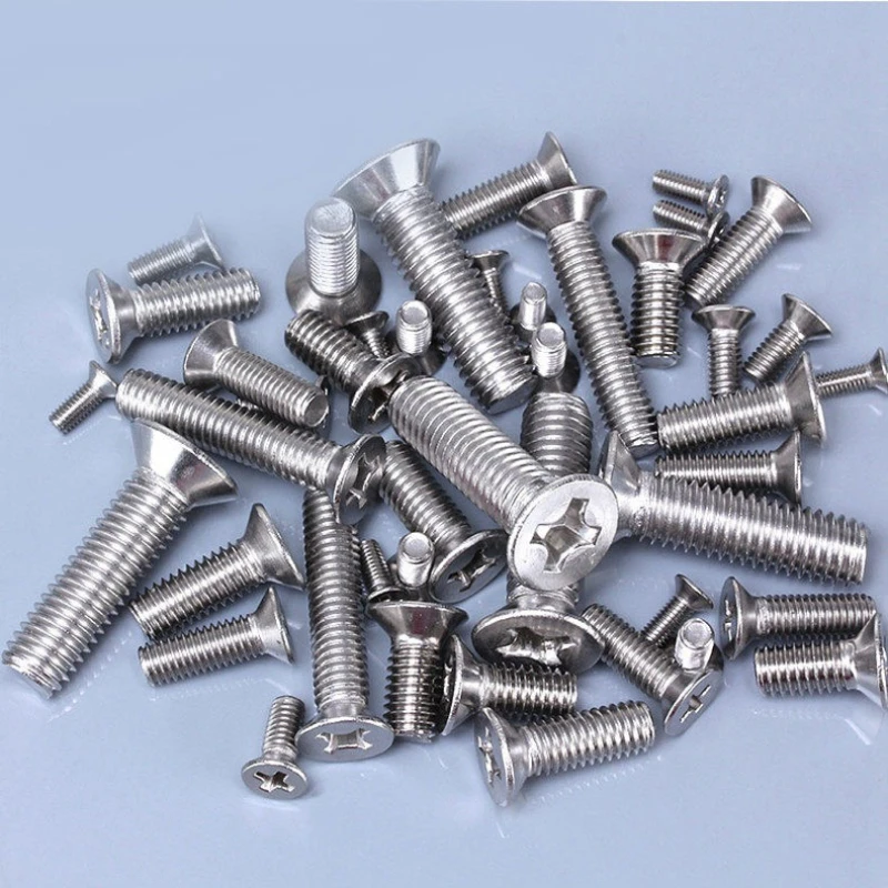 8#-32  5/32-32  10#-24 304 Stainless Steel Cross  Flat Countersunk Head Screws Cross Bolts New Listing