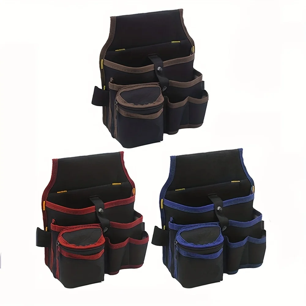 Multifunctional Tool Storage Bag Pouch Belt Hardware Electrician Toolkit Drill Waist Bag Wrench Screwdriver Tool Bags Organizer