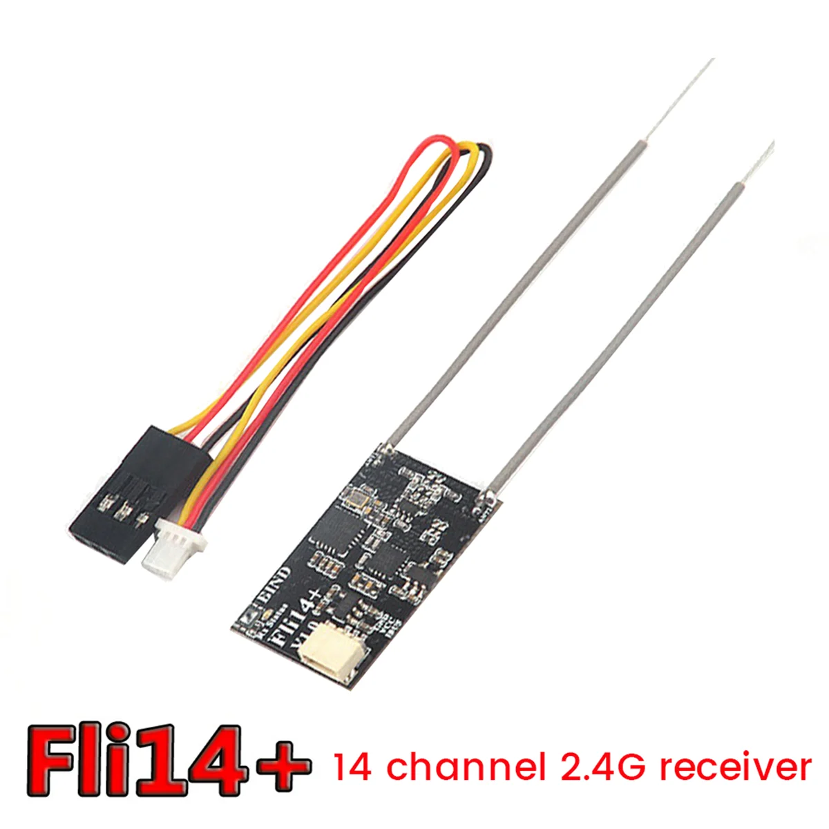 A57G-Fli14+ 4CH Mini Receiver Compatible for Flysky AFHDS-2A with RSSI Output for FS I6 I10 I6X IT4S Turnigy I6S RC Drone