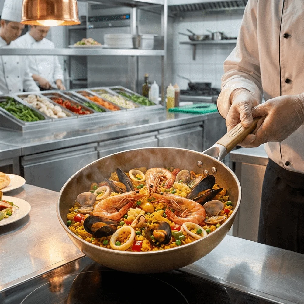 

30/32/34cm Cast Iron Frying Pan Non Stick Rustproof Titanium Frying Pan Kitchen Cookware Professional Restaurant Chef Pot