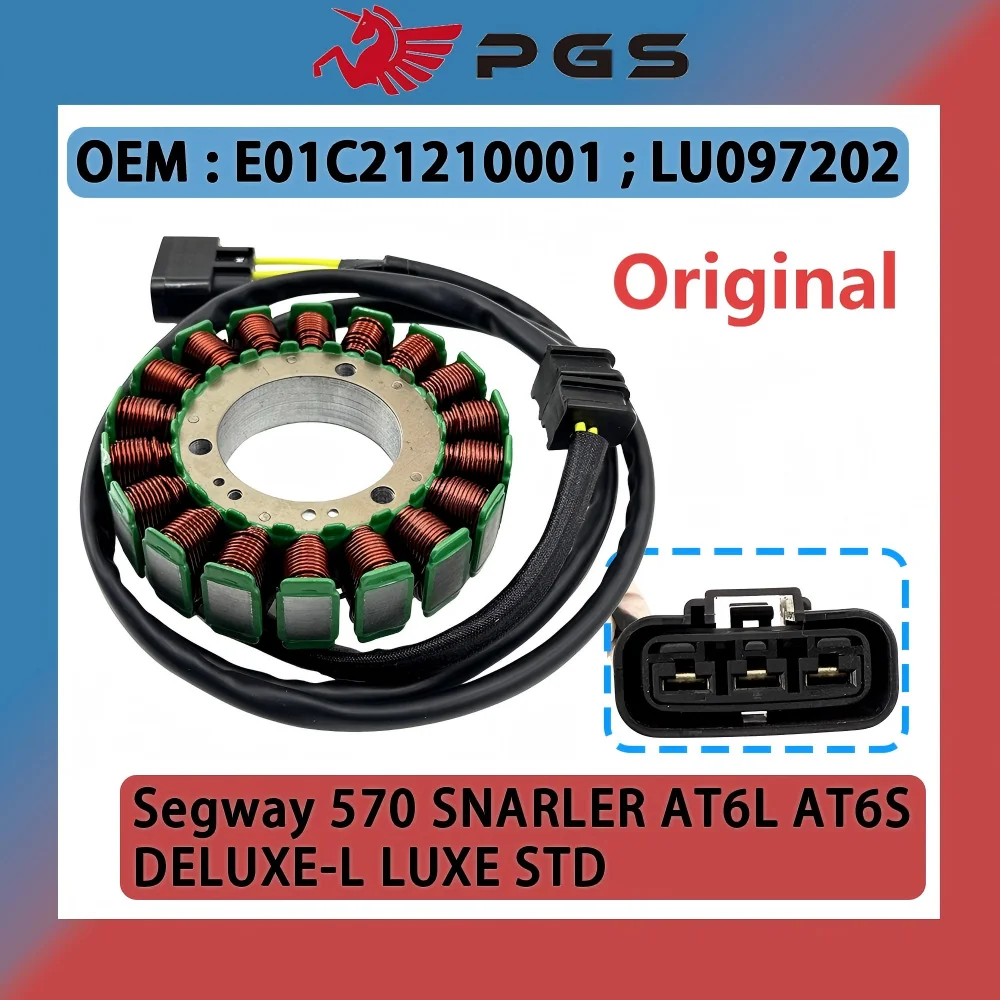 

Original Generator Stator For Segway 570 SNARLER AT6L AT6S DELUXE-L LUXE STD ATV Starter Parts E01C21210001 LU097202