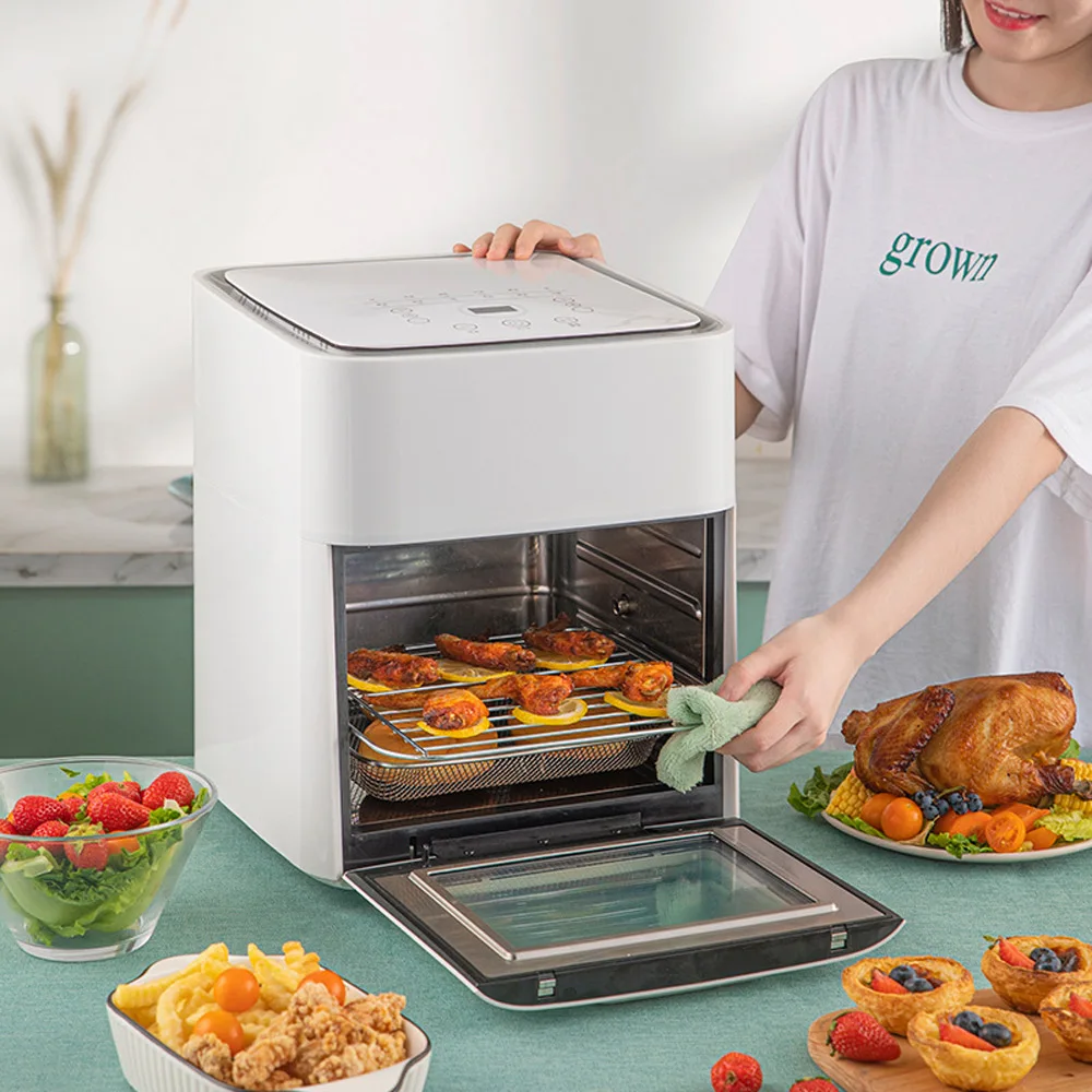 Household Air Fryer Without Oil Multifunctional Large capacity 12L Chicken Visual Oven Intelligent Oil-free Electric Fryer