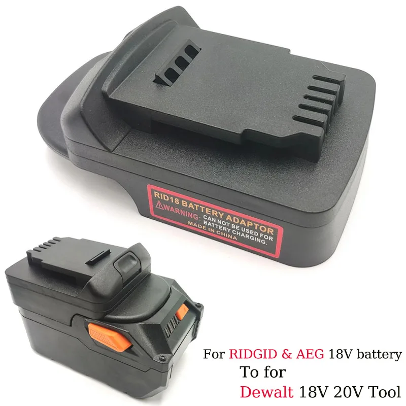 Battery Adapter Converter For RIDGID & AEG 18V Li-ion Battery to For Dewalt 18/20V Cordless Drill Power Tools Use