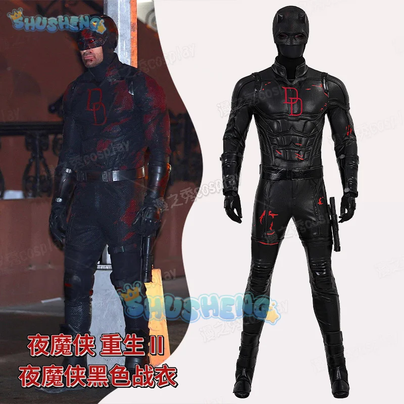 زي دارديفيل التنكري زي الهالوين كرنفال حفلة عيد الميلاد لعب الأدوار ملابس للنساء والرجال