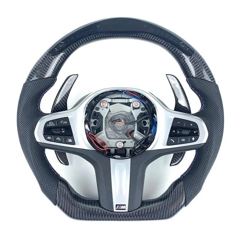 FOR BMW M34i G21 G22 G29 G80 G81 G82 G87 M Sport Steering Wheel Carbon Fiber LED Display Customization 2020 2021 2022 2023