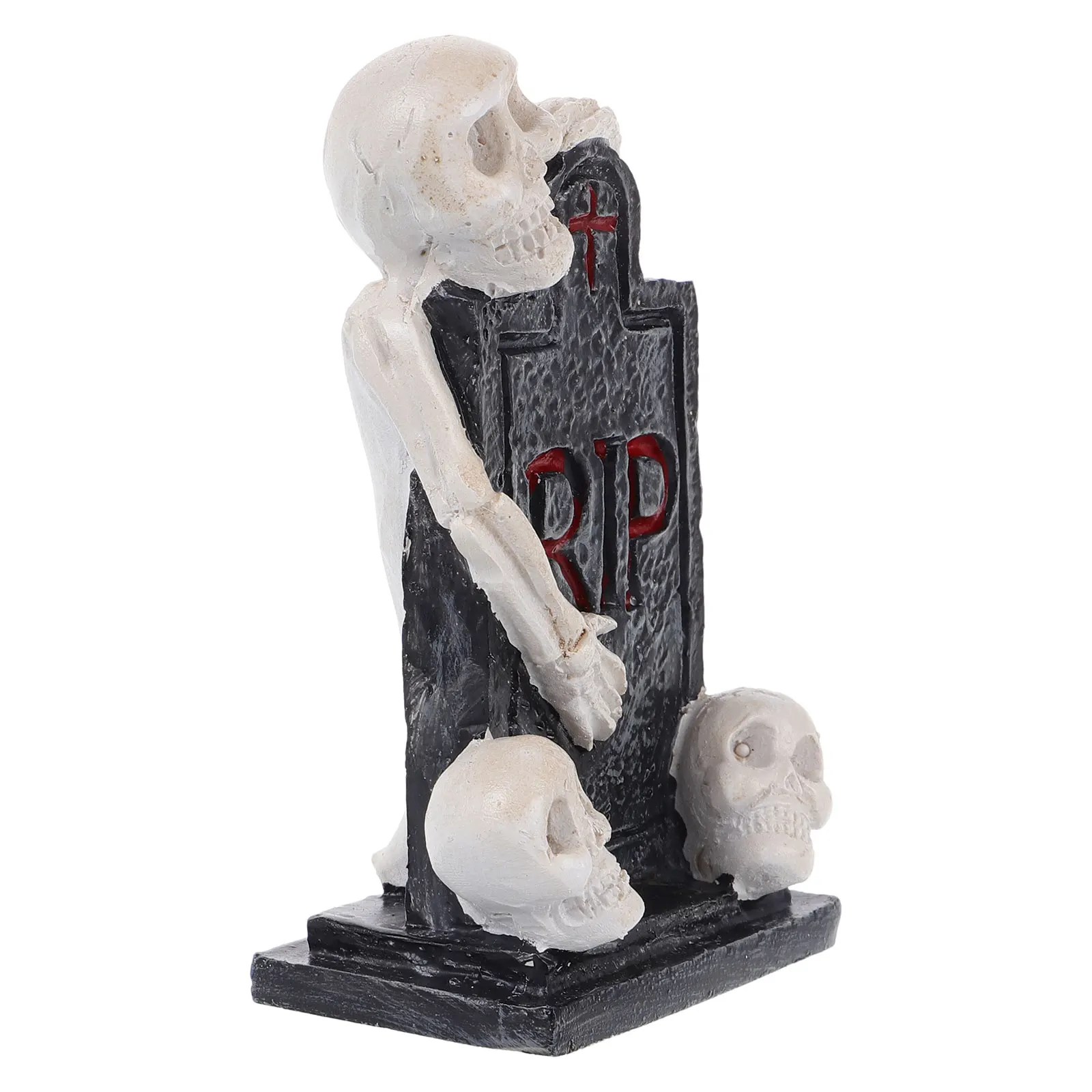 

Halloween Mini Tombstone Resin Ornament Horror Haunted Decoration Graveyard Prop Halloween Miniature Tombstones