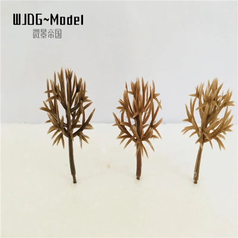 WJDG modelo 100pcs5.5 cm diseño de tronco de árbol de plástico Artificial, enturage de árbol modelo a escala