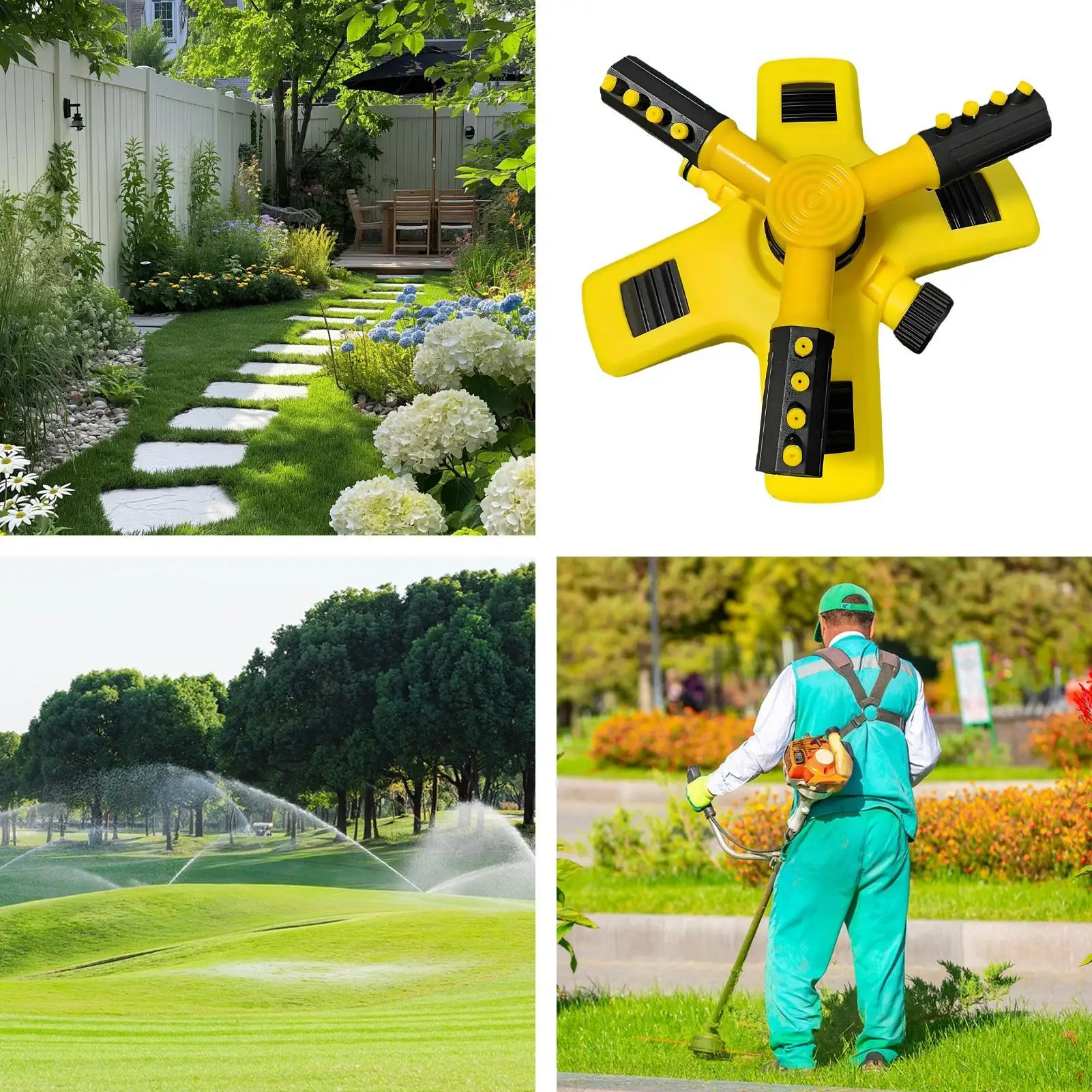 

Lawn Sprinkler 360 Degree Automatic Rotating Water pipe set Yard Sprinkler Automatic Adjustable Spray Irrigation Accessories