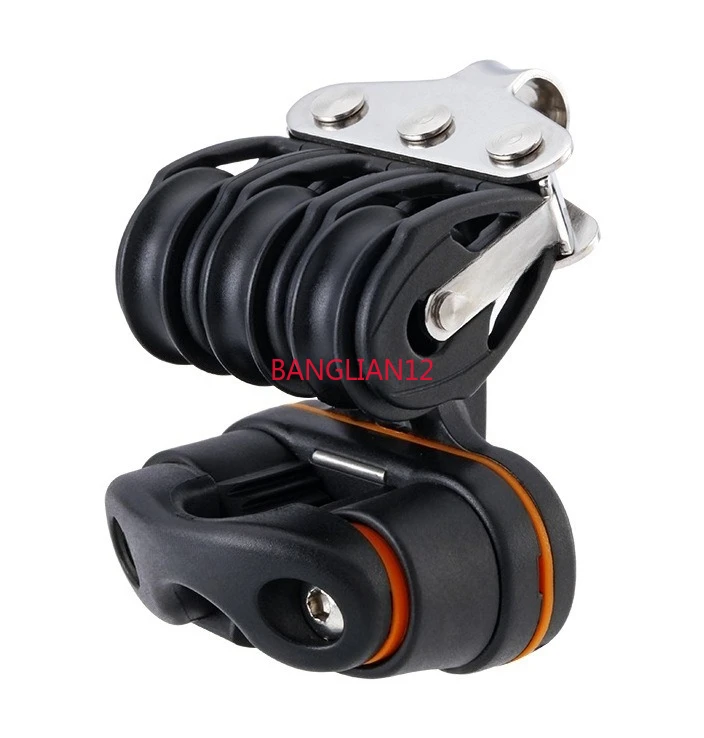 22 mm wheel diameter 6 mm wire diameter three wheels/clip rope sailing ball pulley - view 2