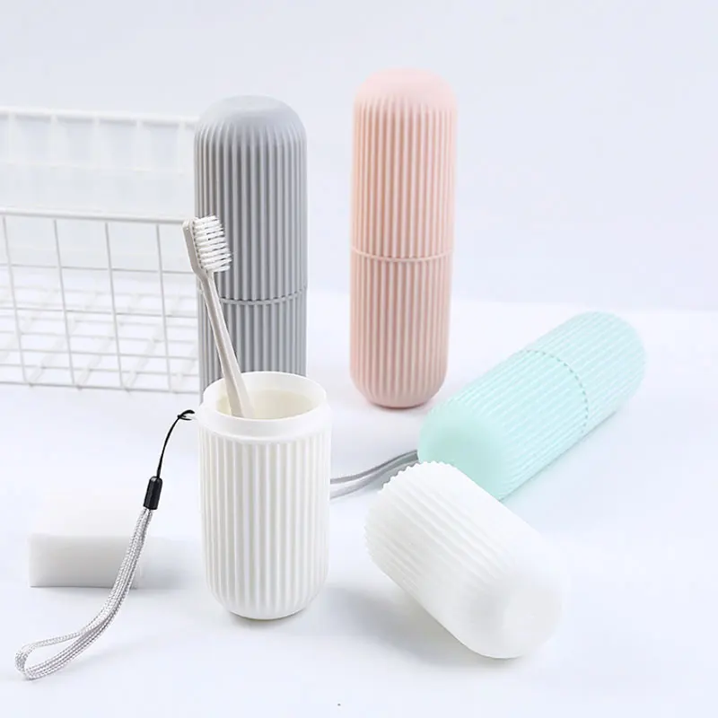 

Portable Toothbrush Storage Case Toothpaste Holder Box Organizer Household Storage Cup For Outdoor Travel Toiletries Storage Cup