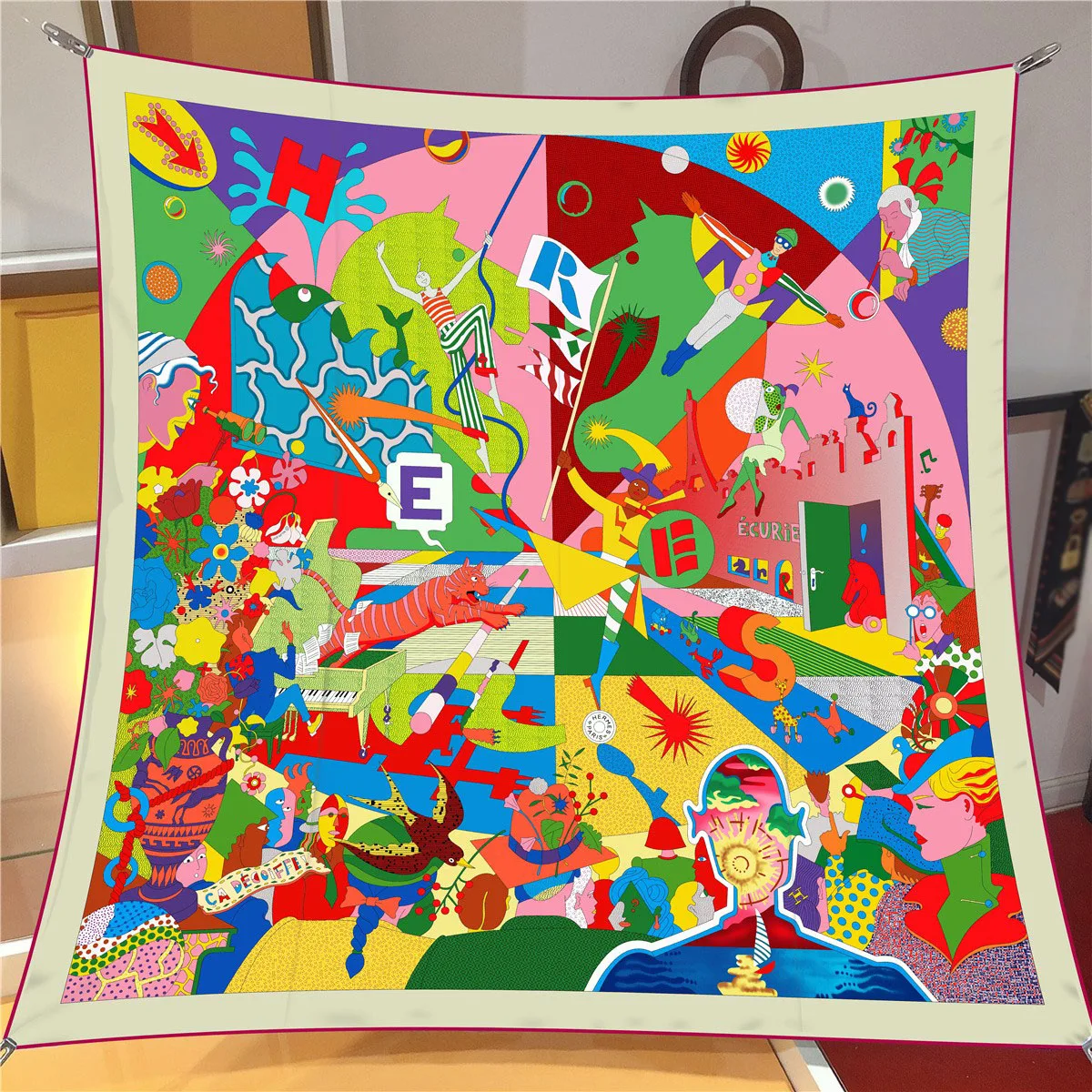 VREOVOR шарф Dunhuang Синьцзян туризм одежда в пустыне солнцезащитный платок квадратный модный тренд романтическое искусство цвет