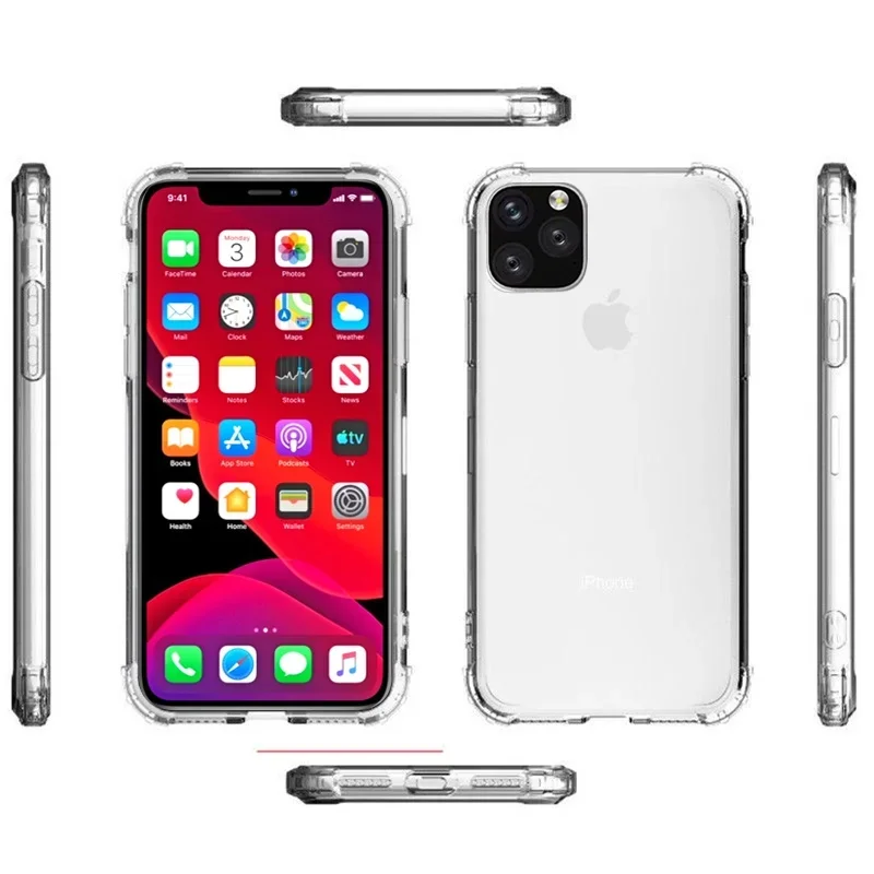 Crystal Clear Soft TPU Case for Iphone 16 15 13 Pro Max 16e 14 plus 12 11 Pro XR X XS Anti-Slip Protective Cover for Iphone 14 image 5