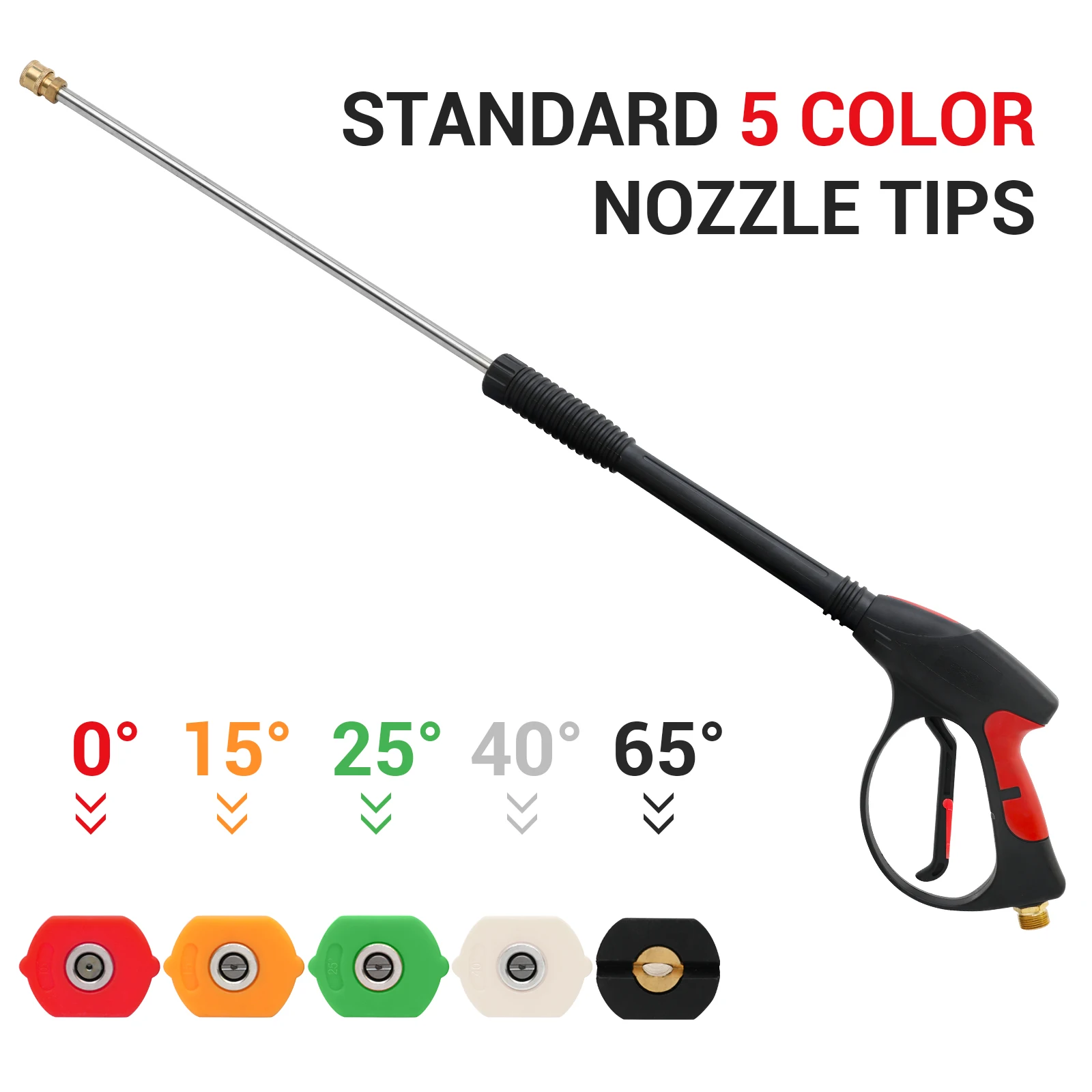 21V Electric Car Washer Gun Cordless 6-in-1 Nozzle High Pressure 900 PSI Brushless with 4.0Ah Battery for Car/House/Floor/Fence view 7
