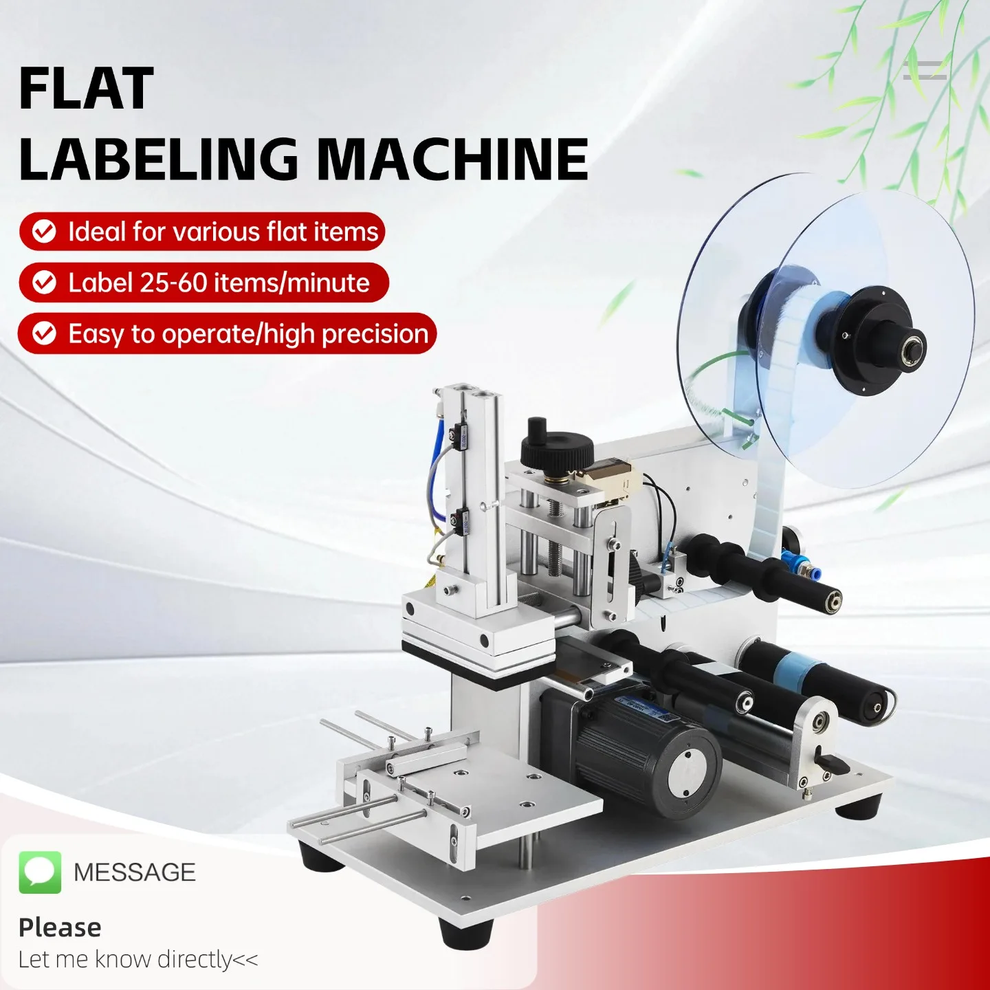 

Полуавтоматический аппликатор этикеток MT-60 для плоских поверхностей, регулируемый этикетировщик