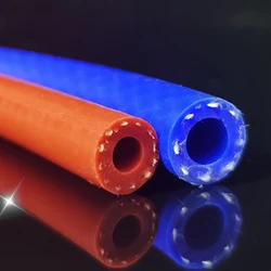 1 Meter Thickening Silicone Tube High Pressure Temperature Resistant Steam Cotton Braided Pipe Rubber Hose Flexible Hose