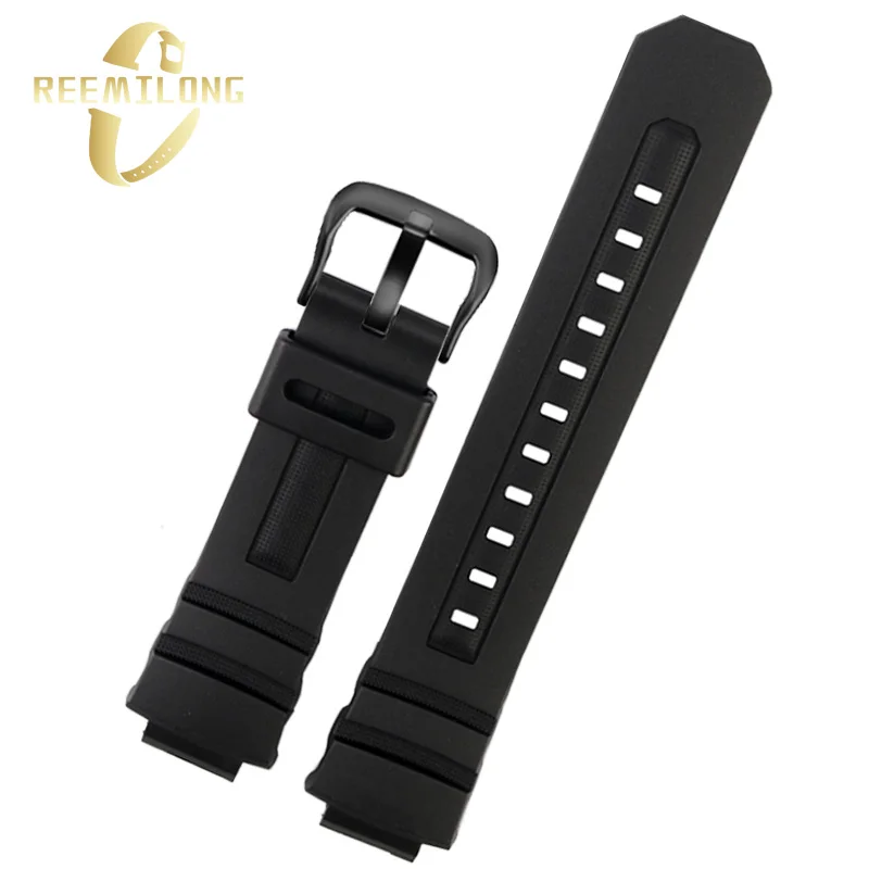 Silicone rubber watch strap 16mm black men\'s watchband accessory For CASIO G-SHOCK 4778 AW-591 AW-590 AW-5230 AWG-M100 AWG-M101